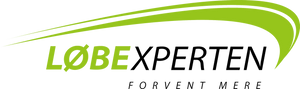 Logo af Løbexperten, en Løbebutik i Odense som udfører løbetest